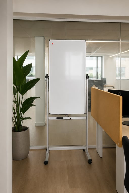 Tableau blanc mobile 60x190 cm