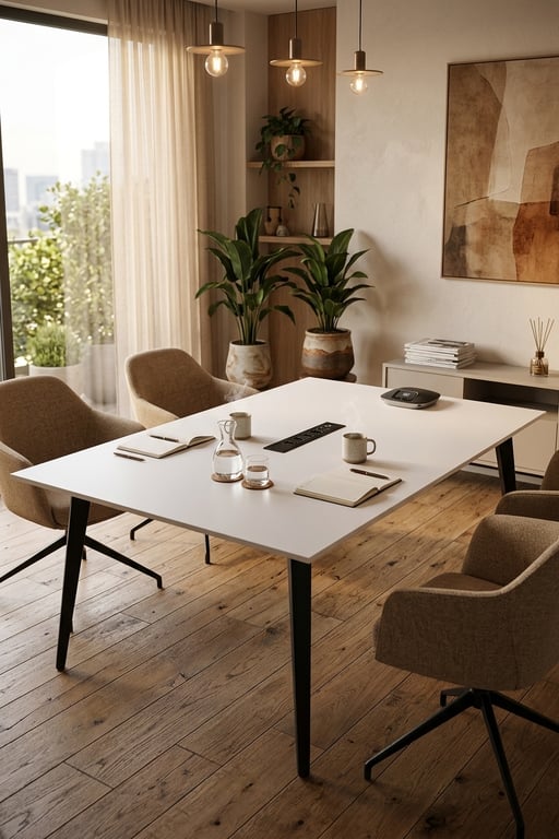 Table de réunion rectangle 180x120 Orex
