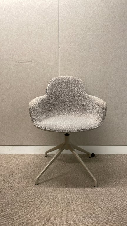 Chaise de réunion Zuiver Albert Kuip Grise - face