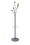 Porte-manteaux Alba métal et bois