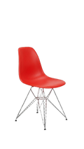 Chaise Vitra Eames Plastic Side Chair Rouge