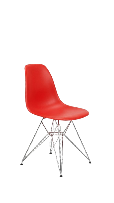 Chaise Vitra Eames Plastic Side Chair Rouge