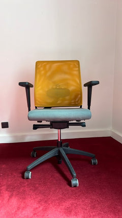 Fauteuil de bureau en tissu avec roulettes