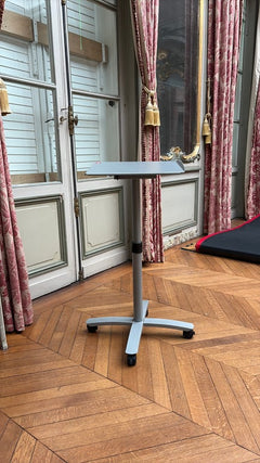 Table polyvalente rectangulaire en métal avec roulettes - 3-4