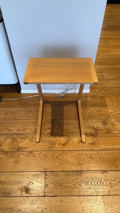 Table basse rectangulaire en bois crème