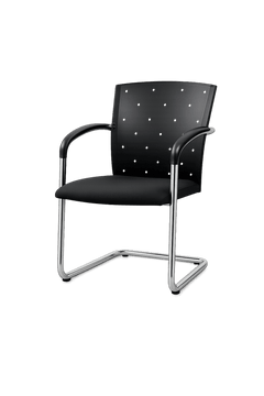 Chaise de réunion Koenig+Neurath Noir