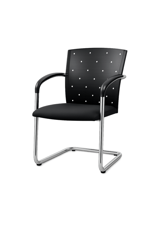 Chaise de réunion Konig + Neurath Noire