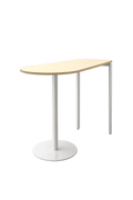 Demi lune - Table haute en bois avec pieds en métal