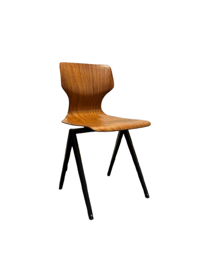 Chaise de réunion en mélaminé avec pieds en métal