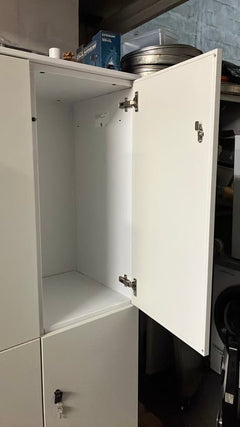 Casier de rangement en métal avec portes battantes