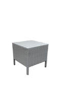 Table d'extérieur rectangulaire 36x36 Plastique gris