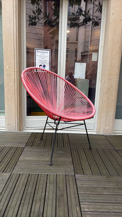 Chaise d'extérieur Leroy Merlin Acapulco Rouge - 3-4