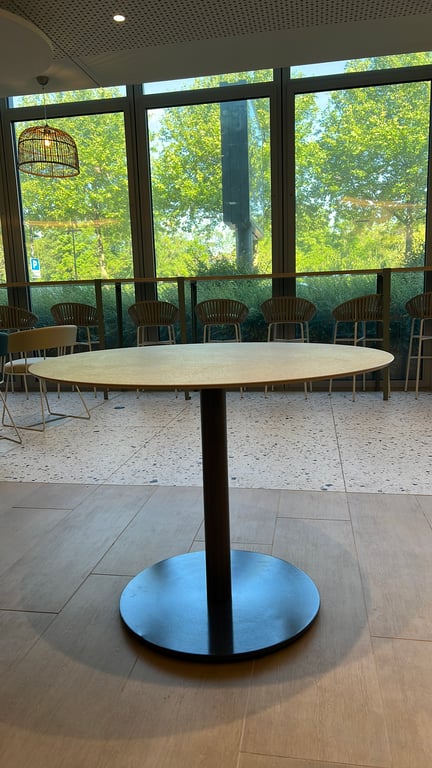 Table inox 3 pers rond - Pedrali