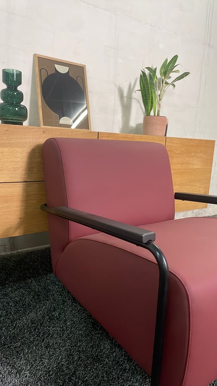Fauteuil Viccarbe Colubi bordeaux - ambiance