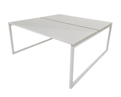 Bureau multiposte 160x160cm Blanc