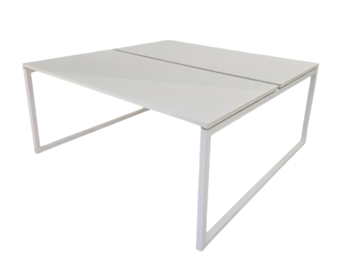 Bureau multiposte 160x160cm Blanc