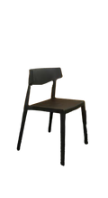 Chaise de cafétéria Actiu Wing Noir