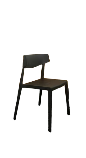 Chaise de cafétéria Actiu Wing Noir