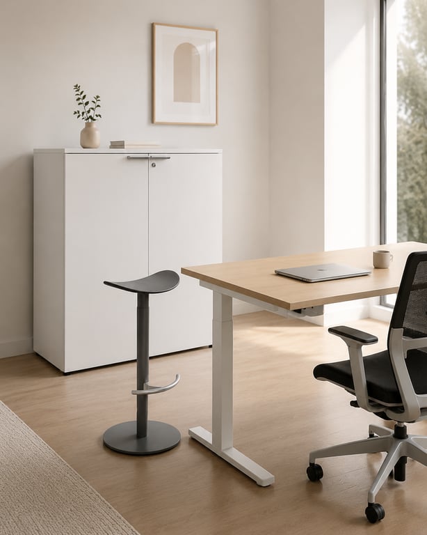 Tabouret Enea design Gris