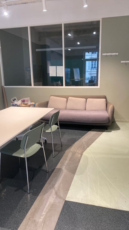 Canapé rectangulaire avec accoudoirs