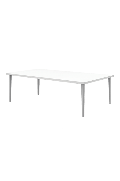 Bureau droit blanc pied gris 160-80