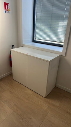 Armoire basse blanche - 3-4
