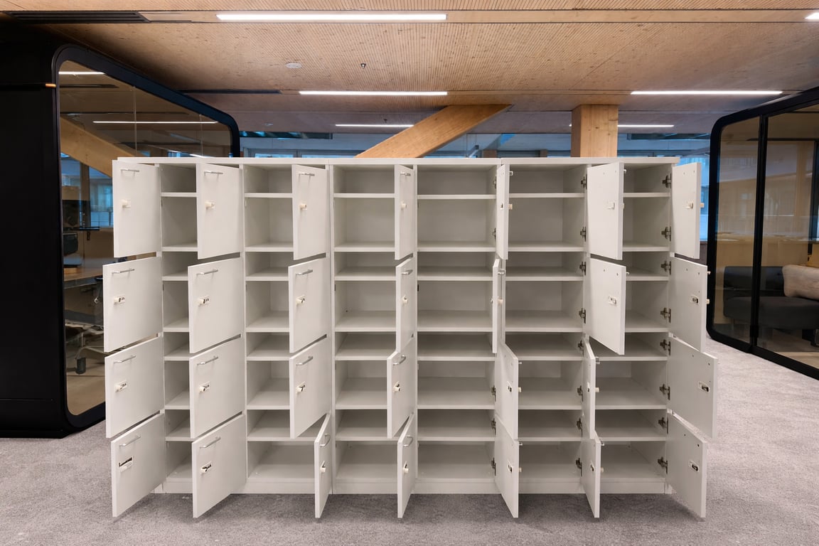 Casier de rangement avec fermeture à clé