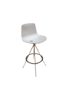 Chaise haute Enea design Lottus spin Blanc - 3-4
