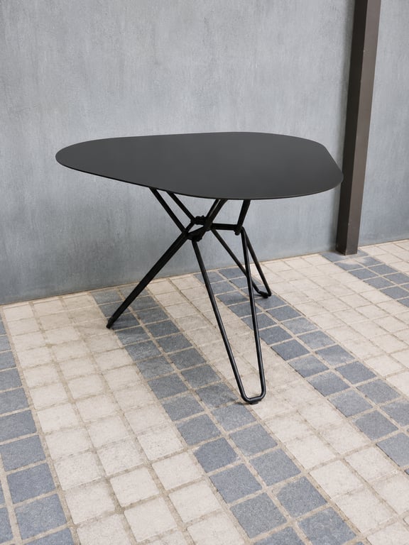 Table basse 58x58 Métal Noir