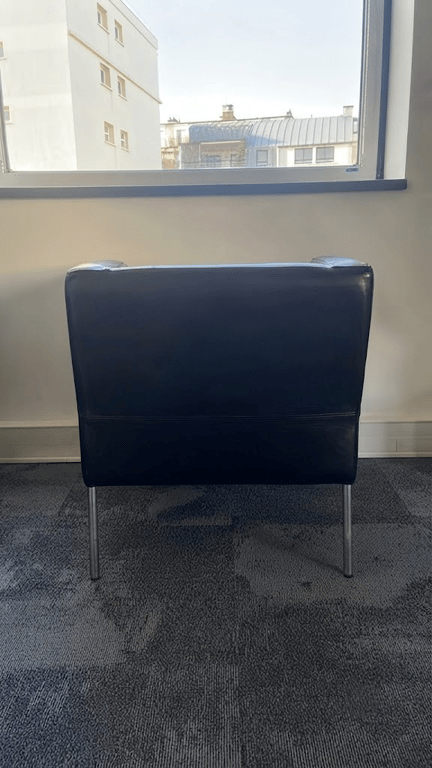 Fauteuil IKEA Cuir Noir
