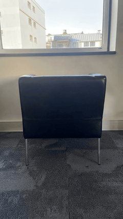Fauteuil IKEA Cuir Noir