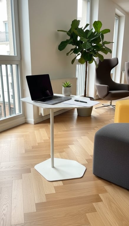 Mahora - Tablette blanche - Table basse blanche