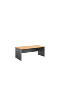 Bureau droit 140x80 - Lightcreme et Lightgrey