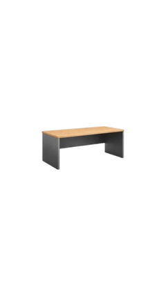 Bureau droit 140x80 - Lightcreme et Lightgrey