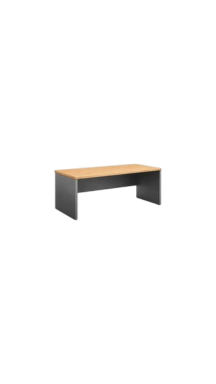 Bureau droit 140x80 - Lightcreme et Lightgrey
