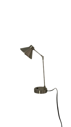 Lampe de table en acier brossé