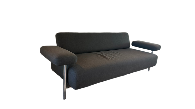 Canapé rectangulaire gris - 3-4