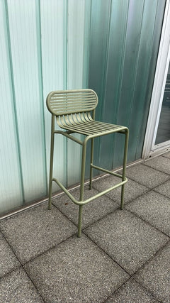 Chaise haute empilable en métal "Green House" - 3-4