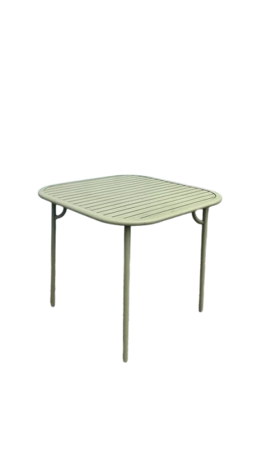 Table rectangulaire 84x84 Petite Friture Week-End Vert