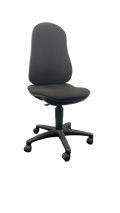 Fauteuil de bureau noir sans accoudoirs