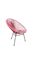 Chaise d'extérieur Leroy Merlin Acapulco Rouge