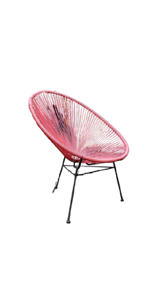 Chaise d'extérieur Leroy Merlin Acapulco Rouge - 3-4