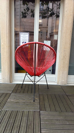 Chaise d'extérieur Leroy Merlin Acapulco Rouge - 3-4