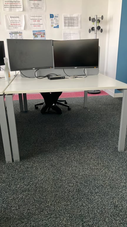 Bench 2 postes 140 - avec top accès - ambiance