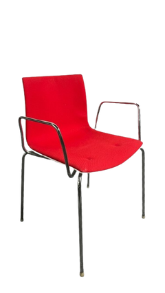 Chaise de réunion Arper Catifa 46 Rouge