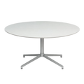Table de réunion ronde en verre 120cm