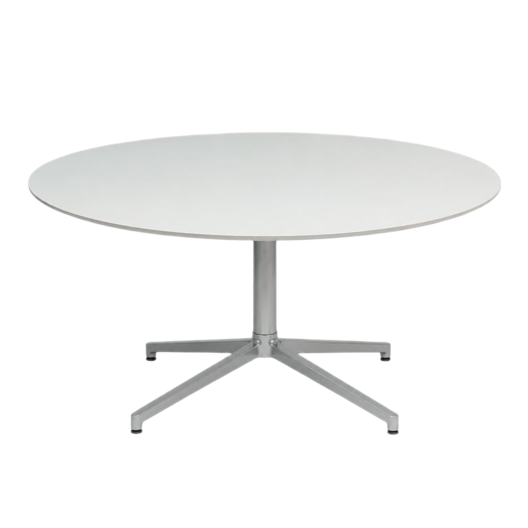 Table de réunion ronde en verre 120cm