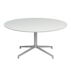 Table de réunion ronde en verre 120cm