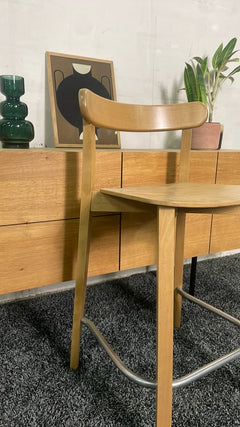 Chaise haute en bois - ambiance