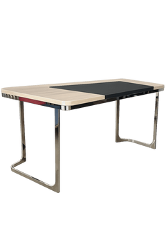 Table d'appoint rectangulaire bois et métal